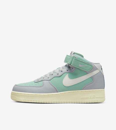 Nike Air Force 1 Grey Fog and Enamel Green